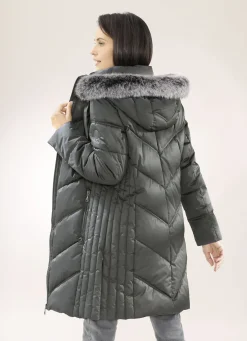 Funktions-Kurzmantel mit fester Kapuze