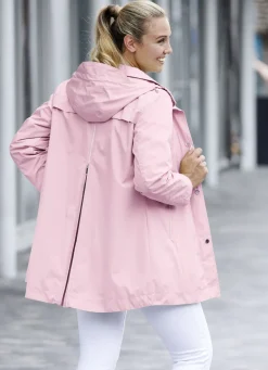 Funktions-Longjacke mit abnehmbarer Kapuze