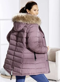 Funktions-Longjacke mit abnehmbarer Kapuze