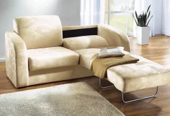 Funktionssofa mit pflegeleichtem Microfaser-Bezugsstoff