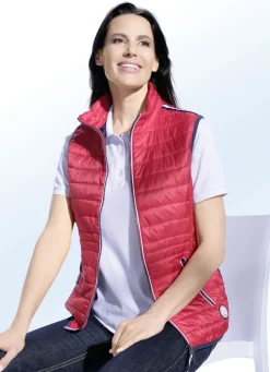 Funktionsweste mit Kontrastpaspelierungen