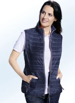 Funktionsweste mit Kontrastpaspelierungen