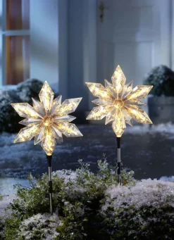 Gartenstecker Stern, 2er-Set