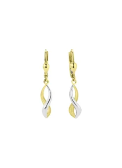 Gedrehte Ohrringe in Bicolor
