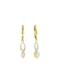 Gedrehte Ohrringe in Bicolor
