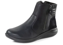 Gefütterte Damen-Boots, Winterschuhe, Weite K, mit Lammfell