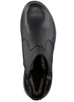 Gefütterte Damen-Boots, Winterschuhe, Weite K, mit Lammfell