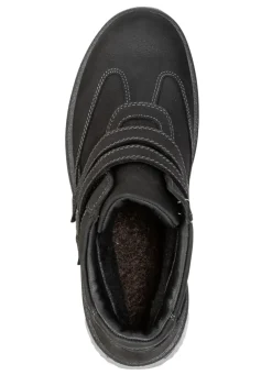 Gefütterte Damen-Boots, Winterschuhe, Weite H, mit Plüsch