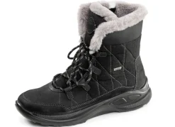 Gefütterte Damen-Boots, Winterschuhe, Weite H, mit Reißverschluss