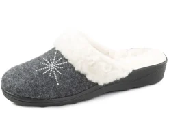 Gefütterte Damen-Hausschuhe, mit Schurwolle