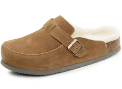 Gefütterte Herren-Clogs, mit Lammfell