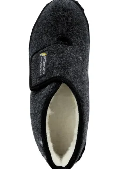 Gefütterte Herren-Hausschuhe, mit Schurwolle