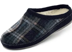 Gefütterte Herren-Hausschuhe, mit Schurwolle