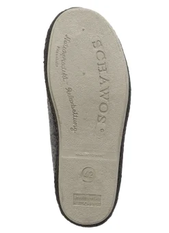 Gefütterte Herren-Hausschuhe, mit Schurwolle