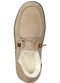 Gefütterte Herren-Slipper, Winterschuhe, mit Lammfell