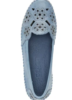 Gemini, leichte Damen-Slipper, Weite G, mit herausnehmbarem Fußbett