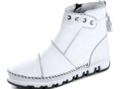 Gemini Mokassin-Stiefelette aus Rind-Nappaleder mit Knitter-Struktur