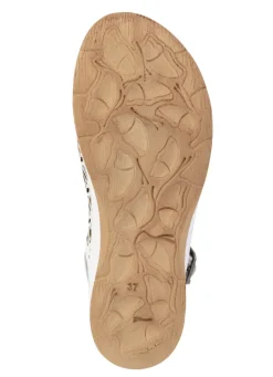 Gemini Sandale aus perforiertem, geprägtem Nappaleder