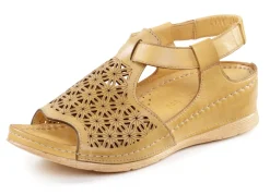 Gemini Sandale aus schattiertem Nappaleder mit Prägung