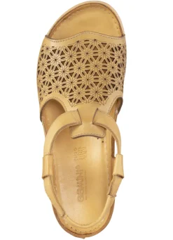 Gemini Sandale aus schattiertem Nappaleder mit Prägung