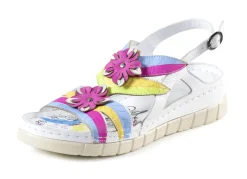 Gemini Sandale mit dekorativen Lederblüten