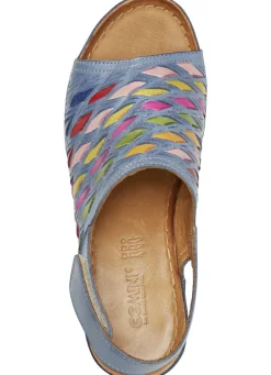 Gemini Sandalette mit raffinierten, bunten Flechtdurchzügen