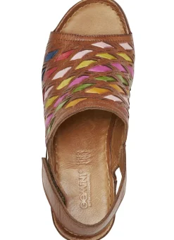 Gemini Sandalette mit raffinierten, bunten Flechtdurchzügen