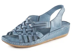 Gemini, schicke Damen-Sandalen, Weite G, mit Gummizug