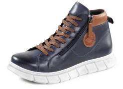 Gemini Schnür-Bootie aus weichem Rind-Nappaleder