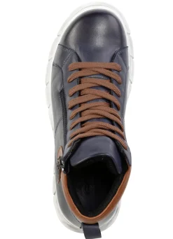 Gemini Schnür-Bootie aus weichem Rind-Nappaleder