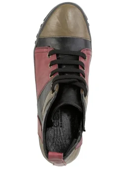 Gemini Schnür-Bootie mit Knitter-Struktur