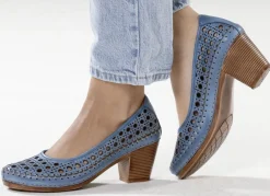 Gemini, sommerliche Damen-Pumps, Weite G, aus Leder