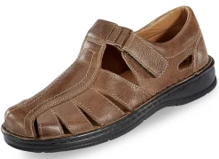 Gemini, sommerliche Herren-Slipper, aus Leder