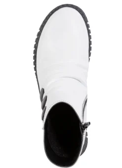 Gemini Stiefelette mit Raffung und dekorativen Knöpfen