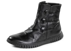 Gemini Stiefelette mit Raffung und dekorativen Knöpfen