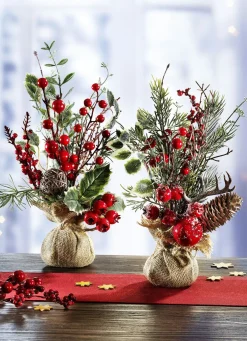 Gesteck im Jutesäckchen, 2er-Set