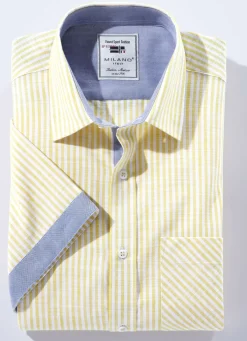 Gestreiftes "Milano Italy"-Hemd in 4 Farben