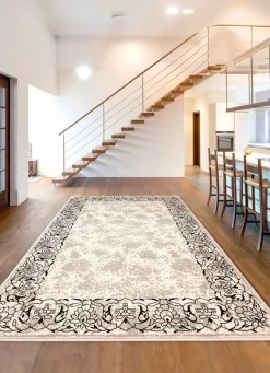 Gewebte Brücken und Teppiche mit Bordüre