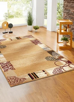 Gewebte Brücken und Teppiche mit Bordüre