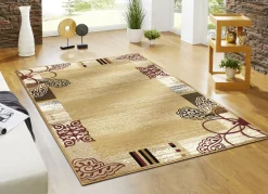 Gewebte Brücken und Teppiche mit Bordüre