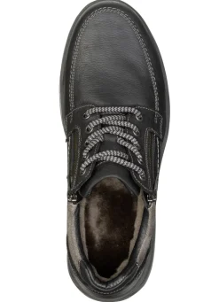 GINO GALANTE, gefütterte Herren-Boots, Winterschuhe, mit Lammfell