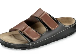 GINO GALANTE, klassische Herren-Pantoletten, aus Leder