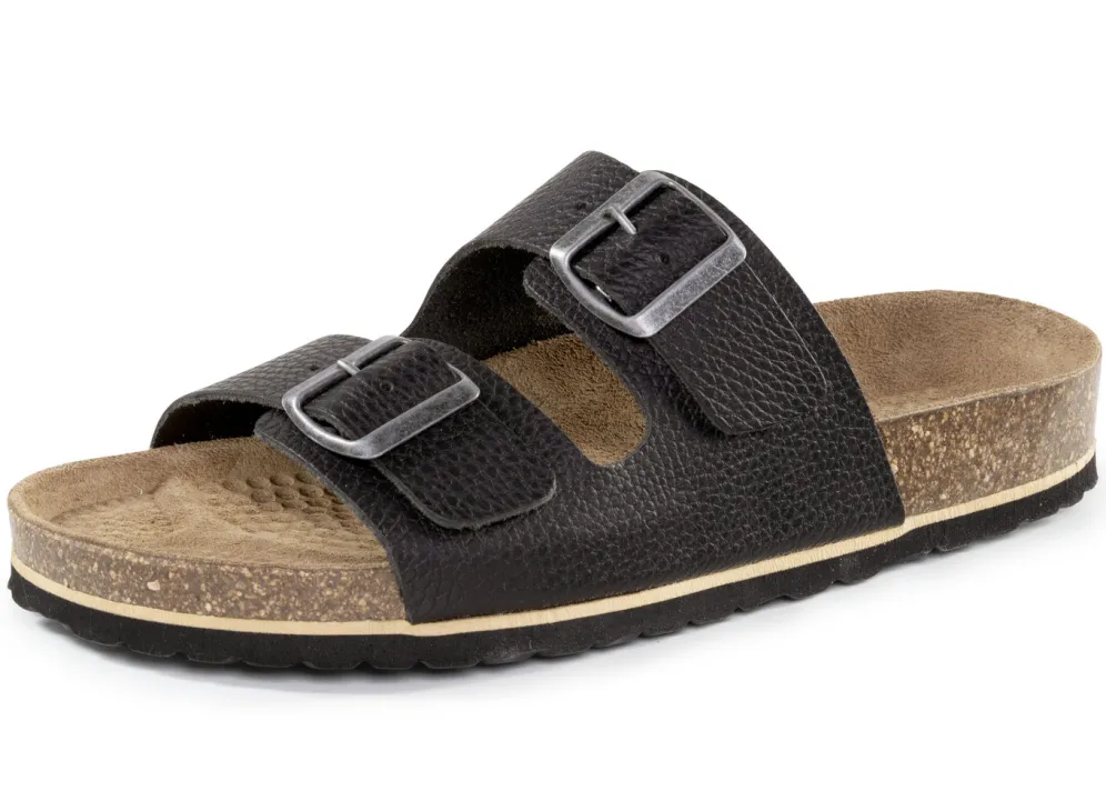 GINO GALANTE, klassische Herren-Pantoletten, Weite H, aus Leder