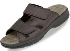 GINO GALANTE, klassische Herren-Pantoletten, mit Klettverschluss