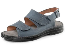 GINO GALANTE Sandale aus gefettetem, schattiertem Rind-Nubukleder