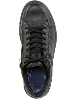 GINO GALANTE Schnürschuh aus Nubukleder mit Kontrastbesätzen