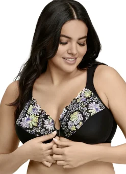 Glamorise Bügel-BH mit Floraldessin