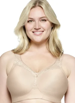Glamorise Stütz-BH mit Spitzenbesatz