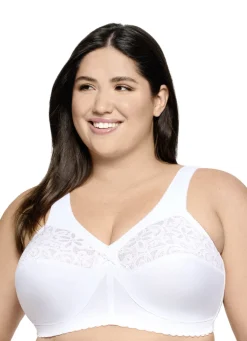 Glamorise Stütz-BH mit Stickereispitze