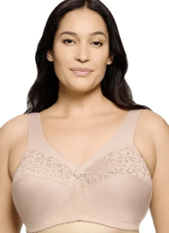 Glamorise Stütz-BH mit Stickereispitze